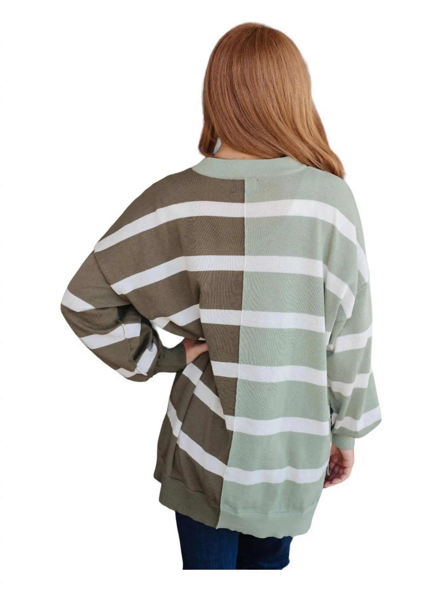 Andree By Unit - Color Block Striped Sweater