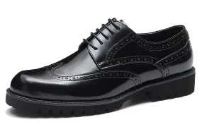 Men's Thick Sole Brogues Formal Derby