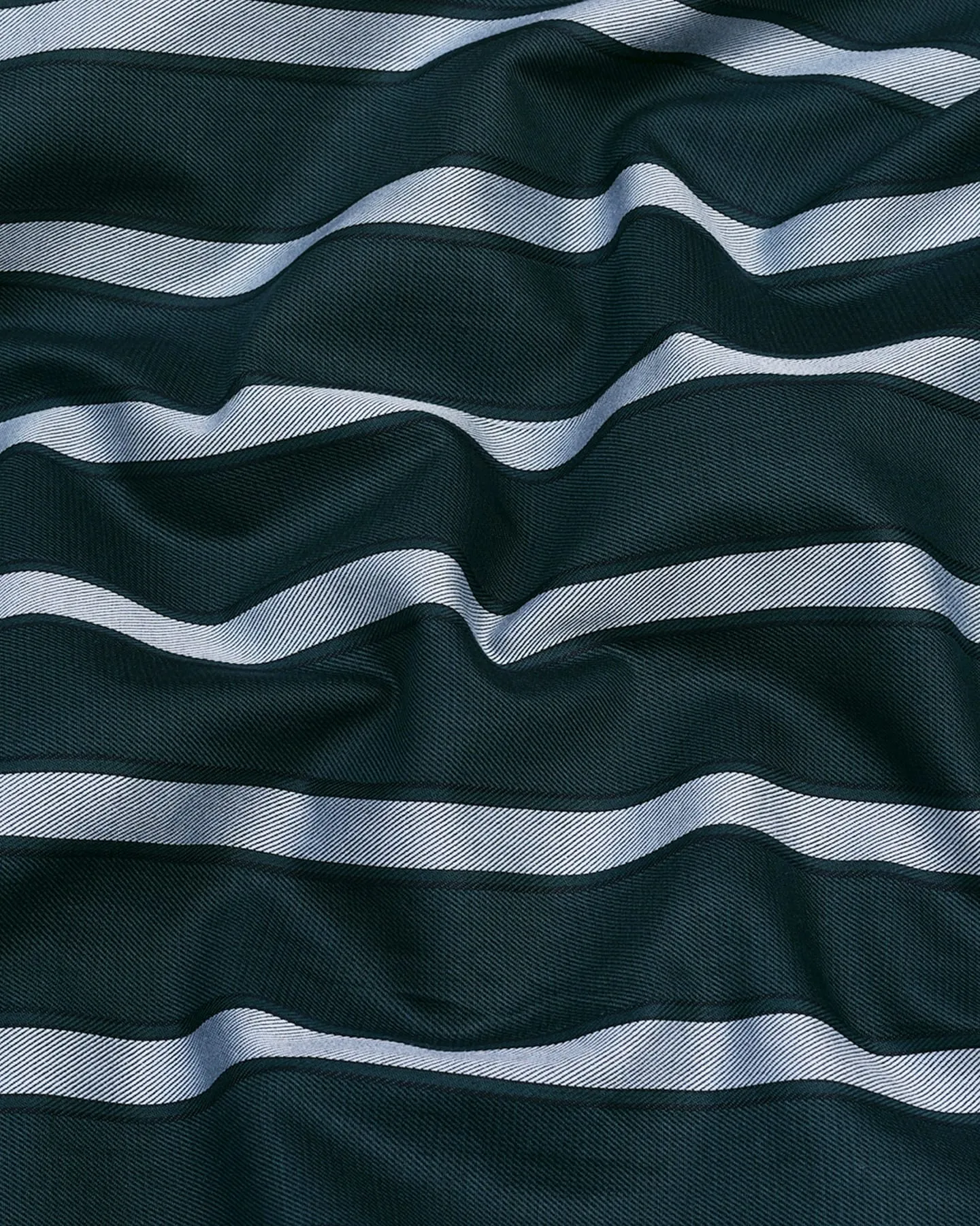 Poison Green With Gray Stripe Formal Cotton Shirt