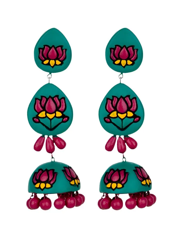Silver Trail Jhumka