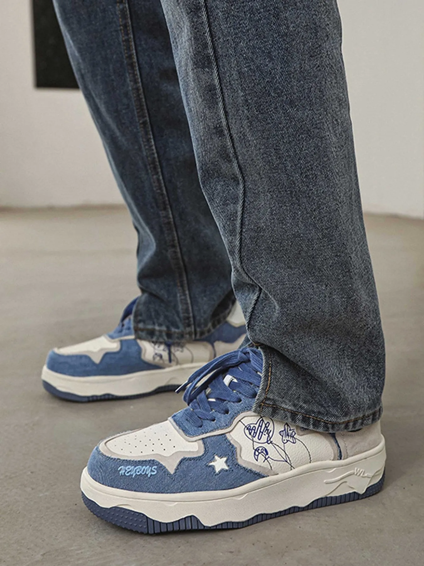 Sneakerhill Casual Sports Thick-soled Board Shoes