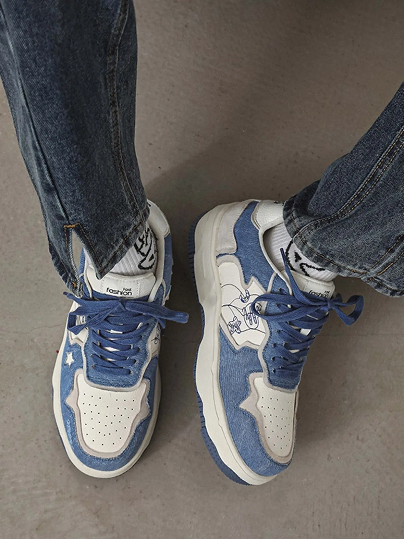 Sneakerhill Casual Sports Thick-soled Board Shoes